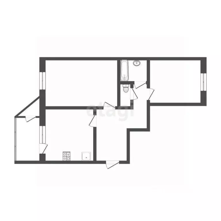 2-к кв. Камчатский край, Петропавловск-Камчатский ул. Ломоносова, 4 ... - Фото 2