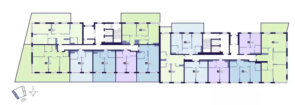 1-к кв. Саха (Якутия), Якутск ул. Новопортовская, 1А/1 (37.2 м) - Фото 1