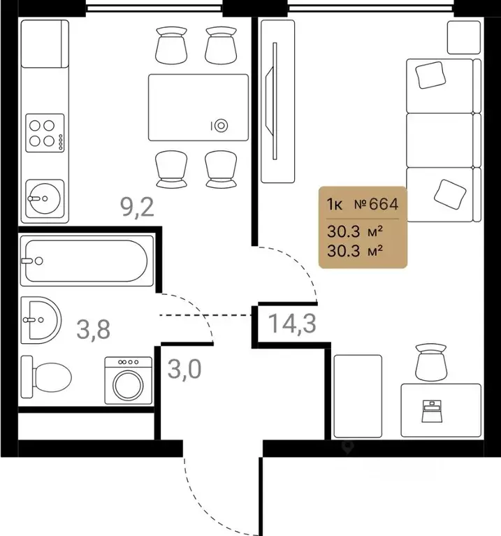 1-к кв. Московская область, Химки Лесная Коллекция жилой комплекс, к3 ... - Фото 2