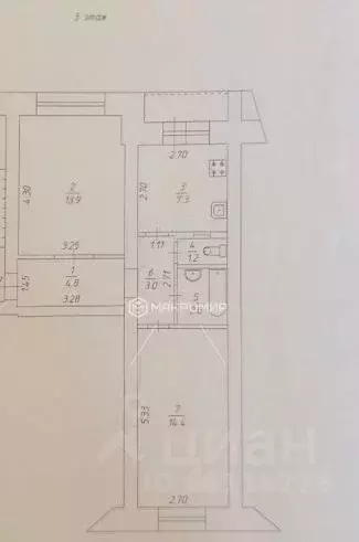 2-к кв. Пермский край, Нытва ул. Карла Маркса, 48 (47.2 м) - Фото 1