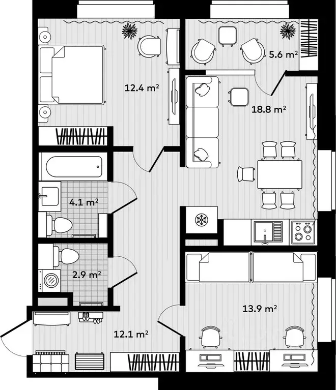 3-к кв. Приморский край, Надеждинский район, с. Вольно-Надеждинское  ... - Фото 1
