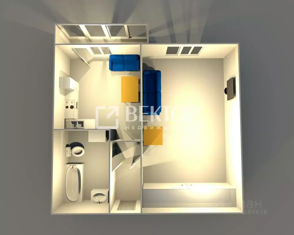 1-к кв. Ярославская область, Ярославский муниципальный округ, пос. ... - Фото 2