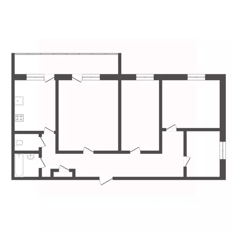 4-к кв. Тюменская область, Тюмень ул. Дружбы, 169 (72.8 м) - Фото 2