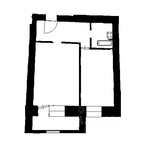 1-к кв. Новосибирская область, Новосибирск Кавалерийская ул., 9 (44.0 ... - Фото 2