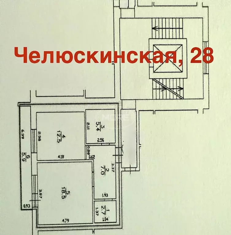 1-к кв. Калининградская область, Калининград Челюскинская ул., 28 ... - Фото 2