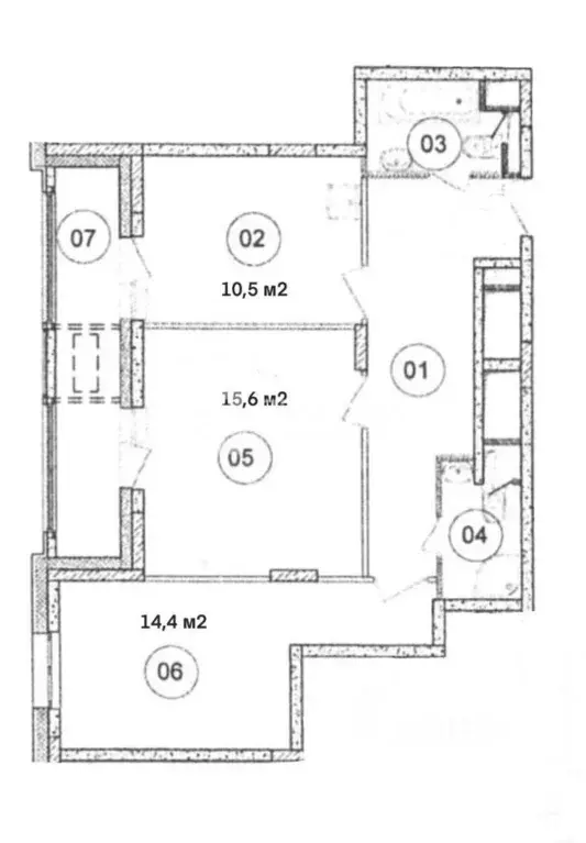 2-к кв. Москва Краснобогатырская ул., 40 (60.6 м) - Фото 1