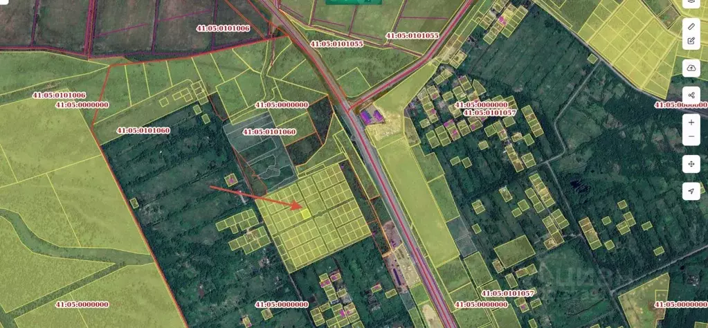 Участок в Камчатский край, Елизово  (8.0 сот.) - Фото 1