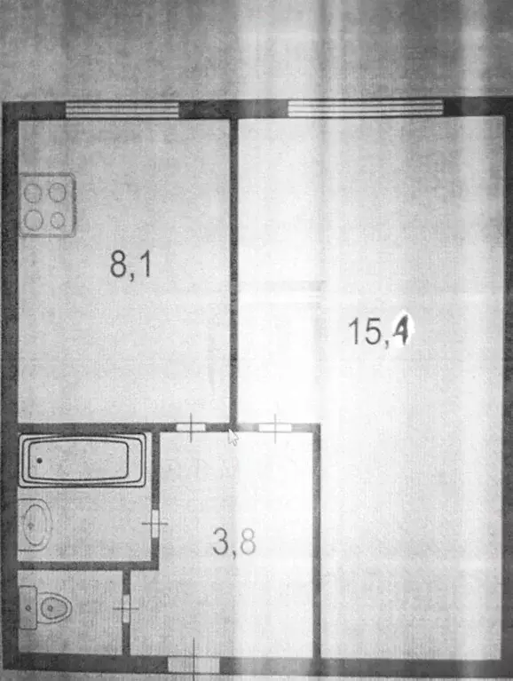 1-к кв. Санкт-Петербург ул. Дыбенко, 18К1 (30.9 м) - Фото 2