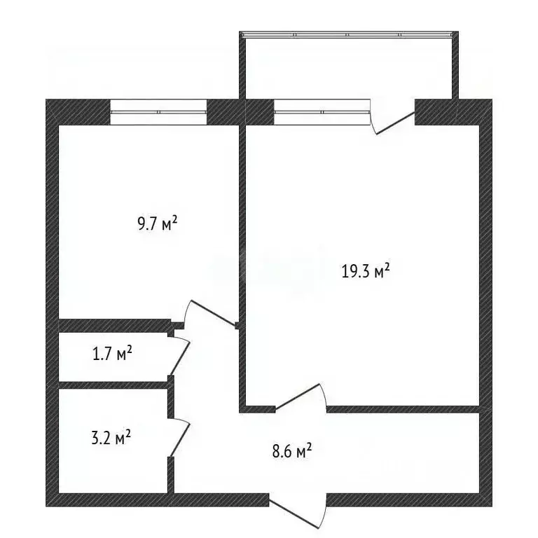 1-к кв. Калужская область, Обнинск ул. Шацкого, 13 (42.7 м) - Фото 2