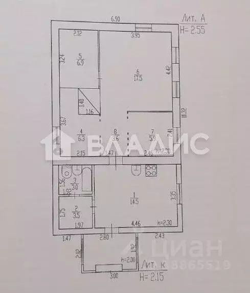 Дом в Брянская область, Дубровский район, Сещинское с/пос, д. Глинка  ... - Фото 2