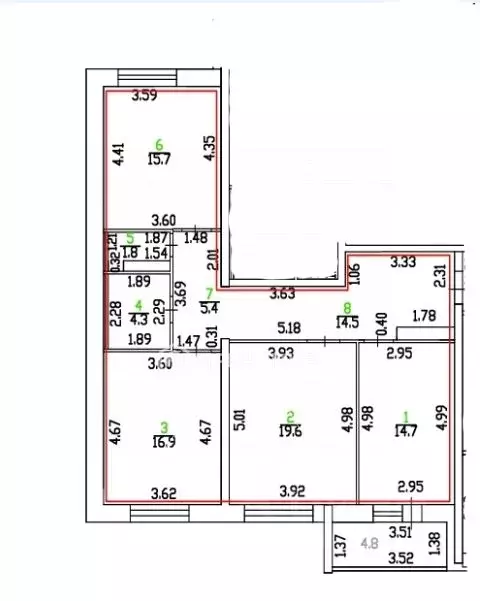 3-к кв. Орловская область, Орел ул. Андрианова, 37 (92.0 м) - Фото 1