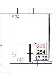 Студия Тверская область, Тверь Индустриальная ул., 2А/5 (17.4 м) - Фото 2