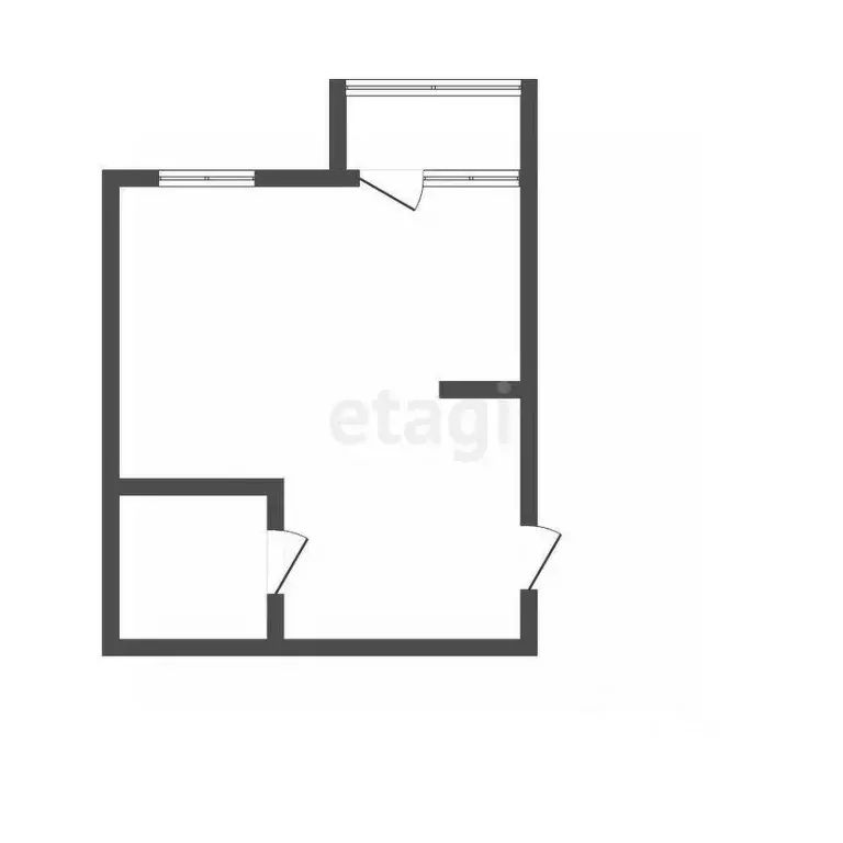 Студия Иркутская область, Иркутск Радужный мкр, 104 (22.0 м) - Фото 1