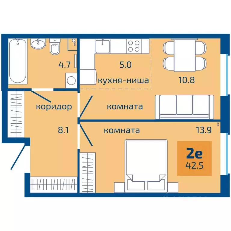 2-к кв. Пермский край, Пермь Вышка II мкр, Патриот жилой комплекс ... - Фото 0