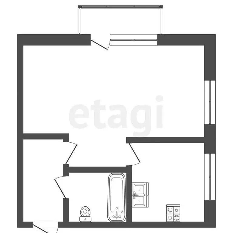 1-комнатная квартира: Петропавловск-Камчатский, улица Арсеньева, 4 ... - Фото 1