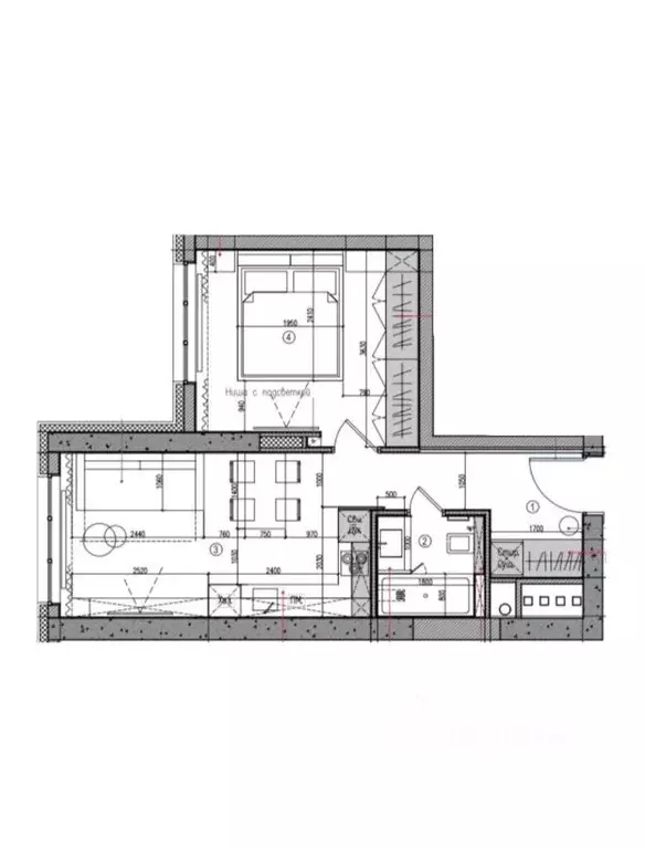 2-к кв. Москва Шелепихинская наб., 34к6 (45.0 м) - Фото 1