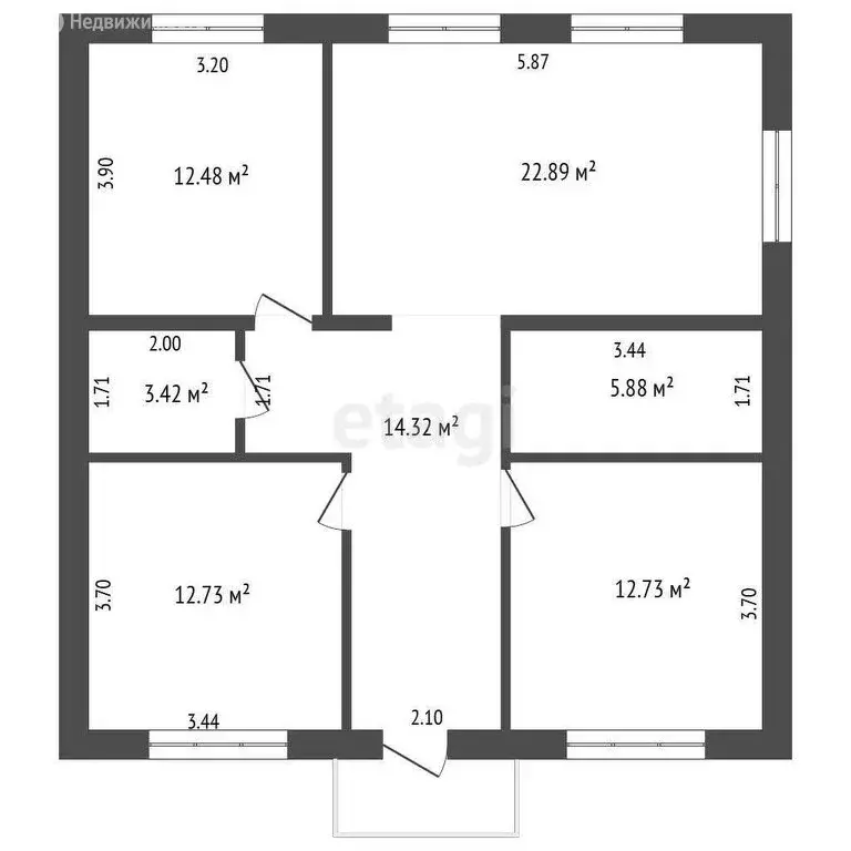 Дом в Тюменский район, деревня Ушакова, улица Труда (90 м) - Фото 1