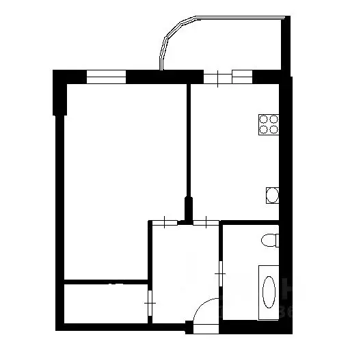 1-к кв. Башкортостан, Уфа Дагестанская ул., 10/2 (37.5 м) - Фото 2