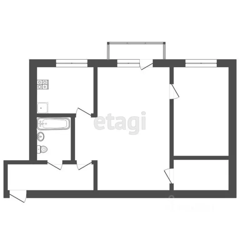 2-к кв. Мордовия, Саранск Ботевградская ул., 81 (41.1 м) - Фото 2