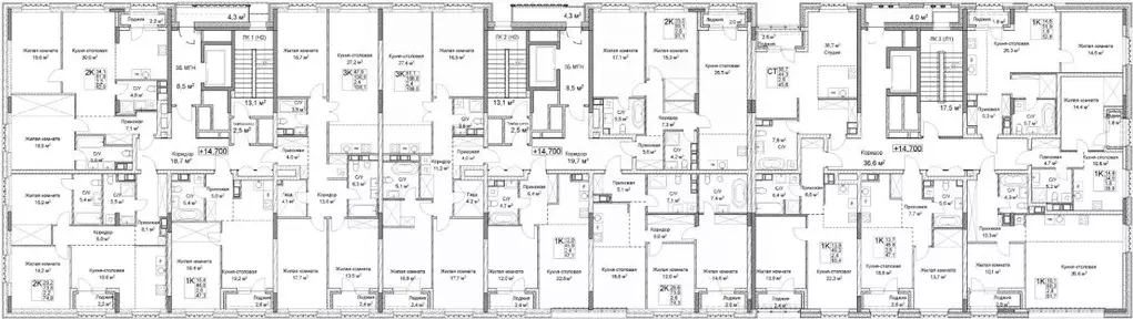 2-к кв. Нижегородская область, Нижний Новгород ул. Максима Горького, ... - Фото 2
