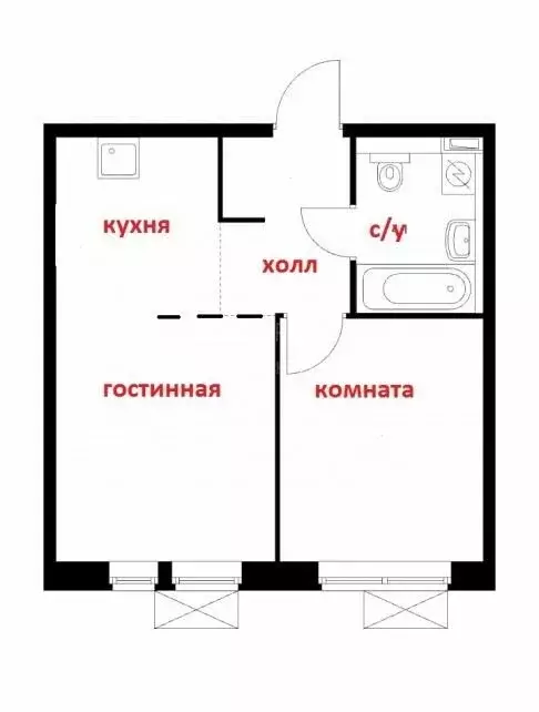 2-комнатная квартира: Люберцы, улица 8 Марта, 12к1 (39.6 м) - Фото 0