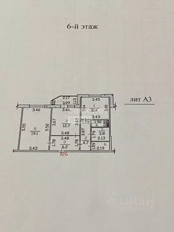 2-к кв. Орловская область, Орел бул. Молодежи, 14 (59.0 м) - Фото 2