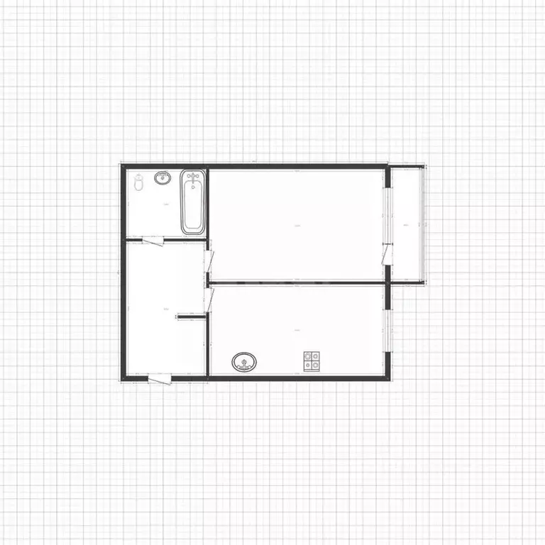 1-к кв. Смоленская область, Вязьма ул. Матросова, 6 (44.0 м) - Фото 1