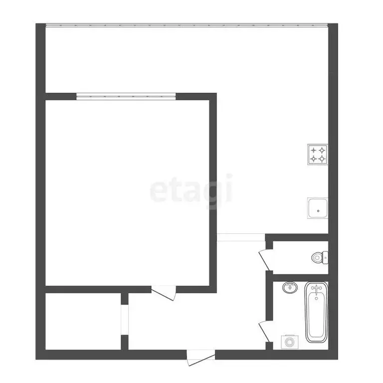 1-комнатная квартира: Воронеж, бульвар Победы, 51А (42 м) - Фото 1