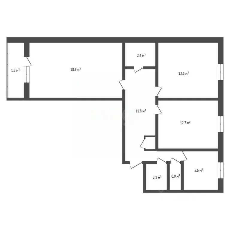 3-к кв. Амурская область, Тында ул. Красная Пресня, 52 (67.5 м) - Фото 2