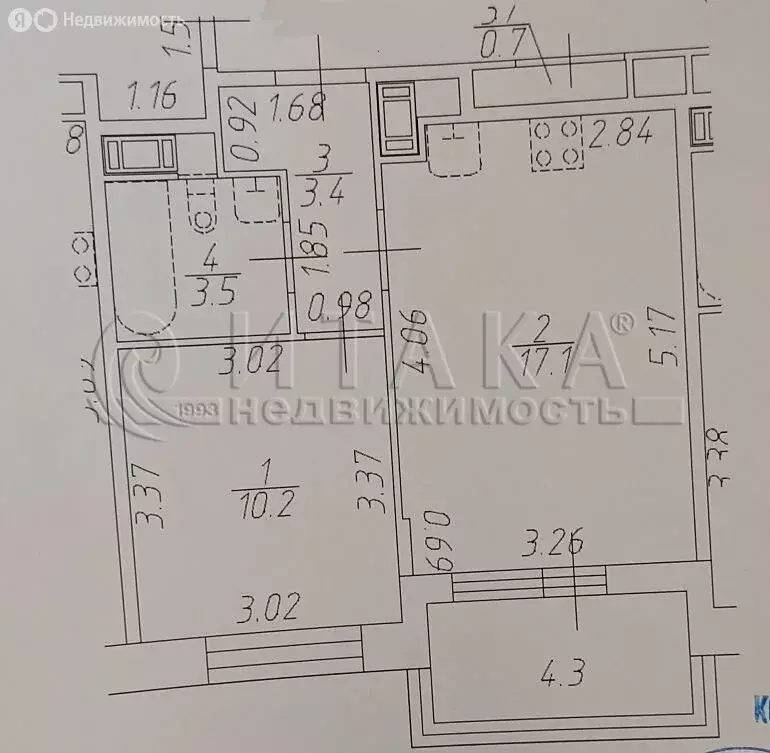 1-комнатная квартира: Санкт-Петербург, 1-й Предпортовый проезд, 1 ... - Фото 1