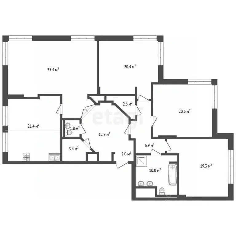 4-к кв. Москва Чапаевский пер., 3 (165.2 м) - Фото 2