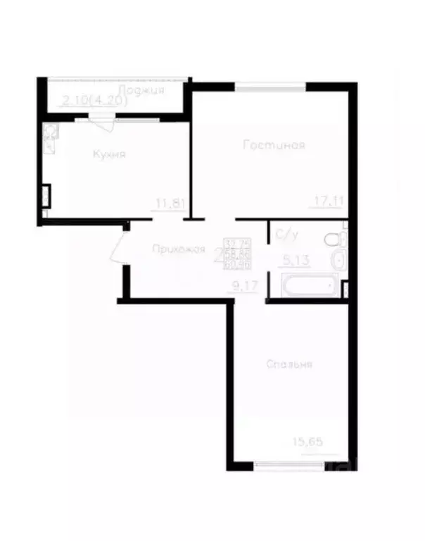 2-к кв. Калининградская область, Калининград Малая Лесная ул., 11 ... - Фото 2