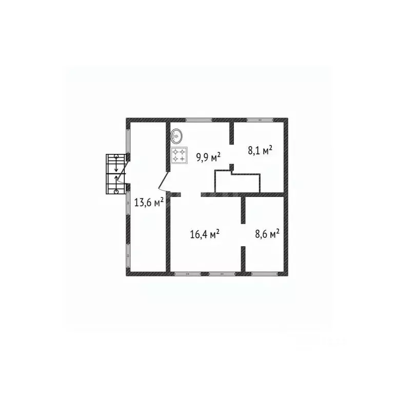 Дом в Белгородская область, Валуйки ул. Володарского, 99 (39 м) - Фото 2