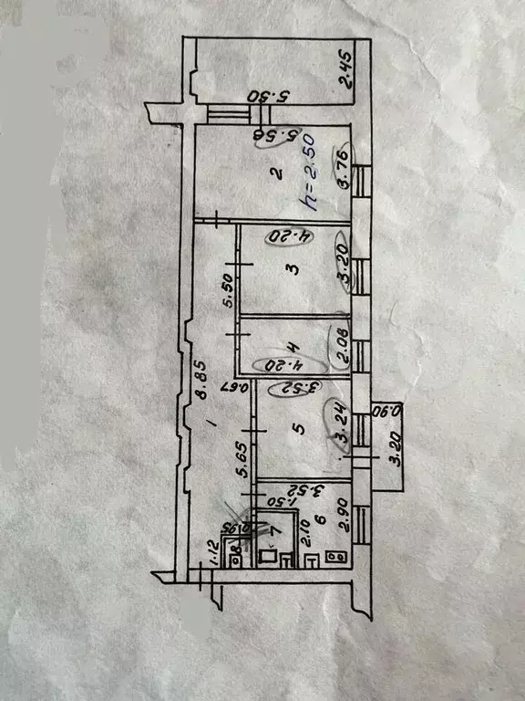 4-к. квартира, 81,9 м, 4/5 эт. - Фото 0