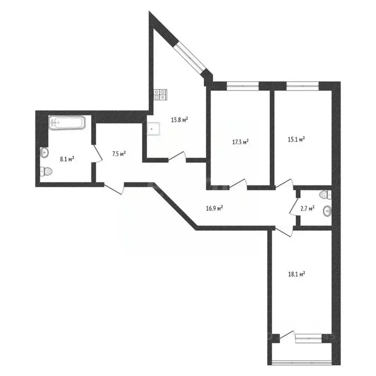 3-к кв. Нижегородская область, Нижний Новгород Краснозвездная ул., 35 ... - Фото 0