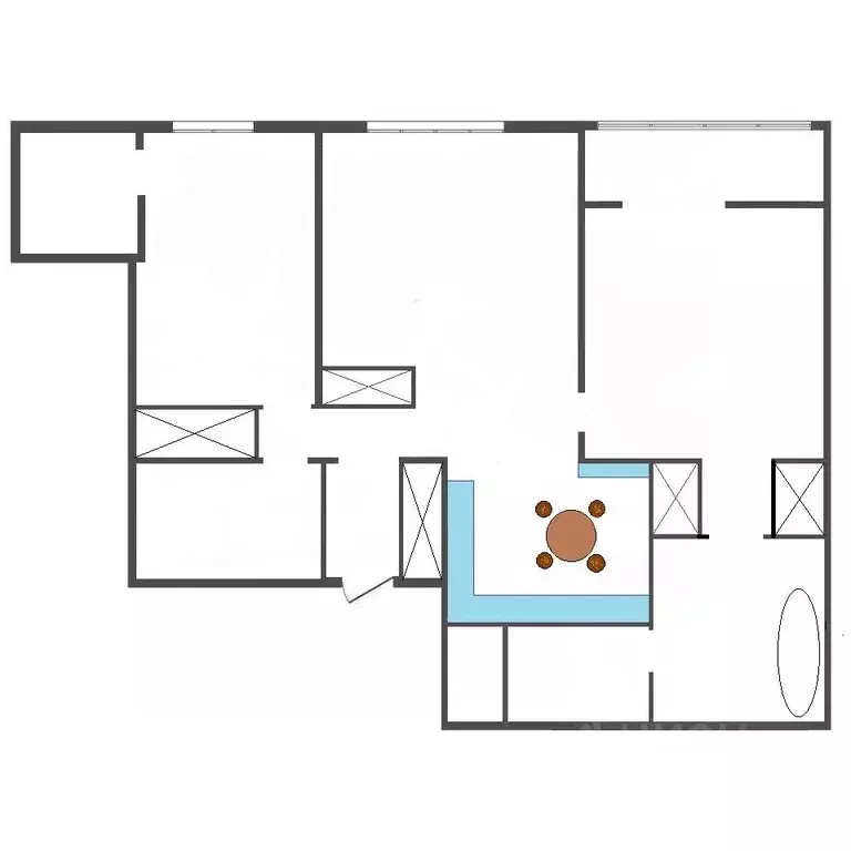 2-к кв. Москва Дмитровское ш., 13 (95.0 м) - Фото 2