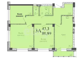 Продаётся 3-к квартира, 80 м - Фото 1