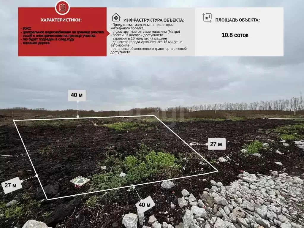 Участок, 10.8 сот., поселения (ижс) - Фото 1