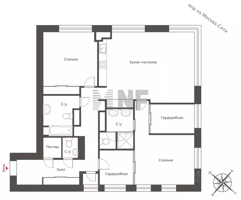 3-к кв. Москва 2-я Звенигородская ул., 11 (130.0 м) - Фото 2