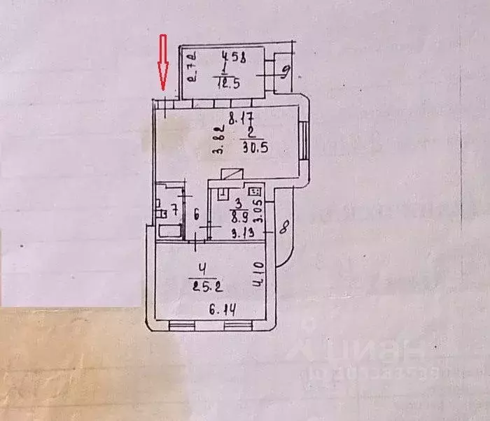 2-к кв. Белгородская область, Белгород ул. Губкина, 18в (85.5 м) - Фото 1