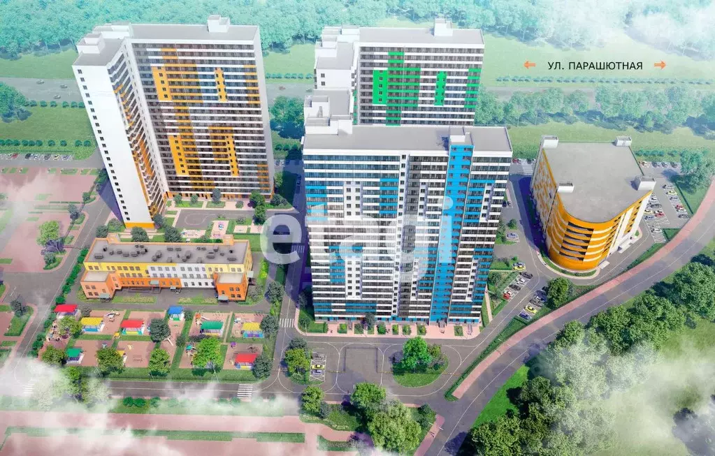 Студия Санкт-Петербург Парашютная ул, 34 (28.8 м) - Фото 0