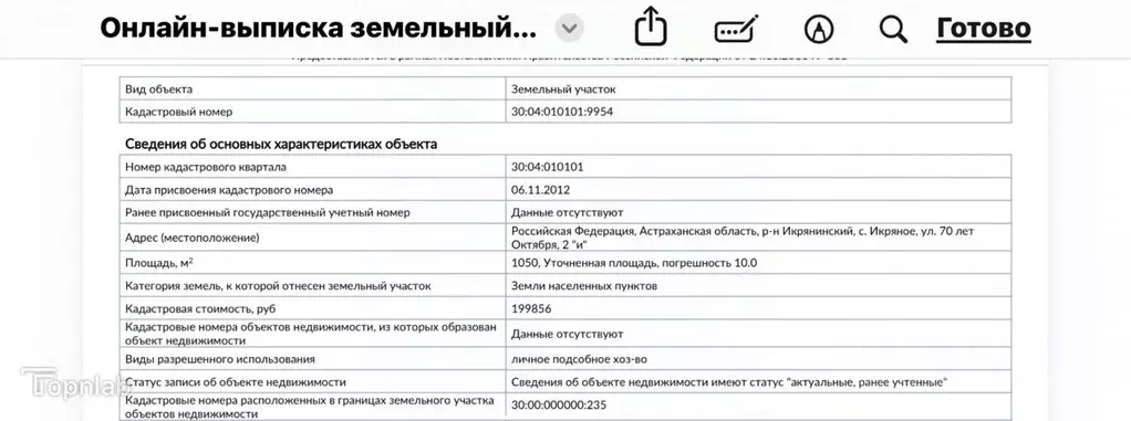 Участок в Астраханская область, с. Икряное ул. 70 лет Октября, 2 (10.0 ... - Фото 1