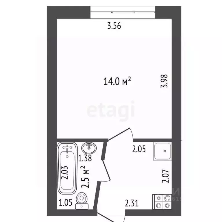Комната Саха (Якутия), Якутск Птицефабрика мкр, 12 (20.9 м) - Фото 2