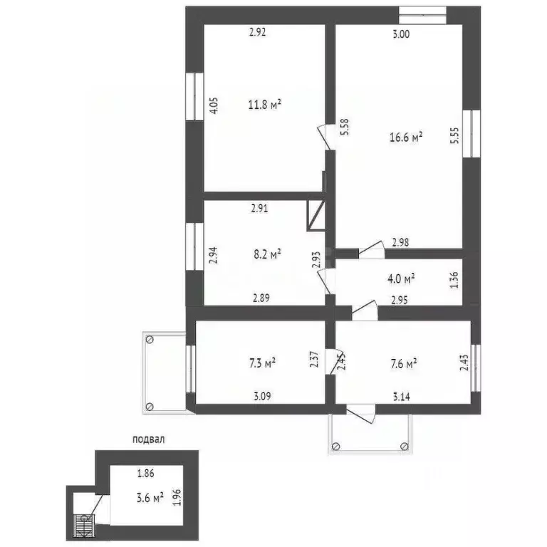 Дом в Севастополь проезд Хуторской, 16 (60 м) - Фото 2