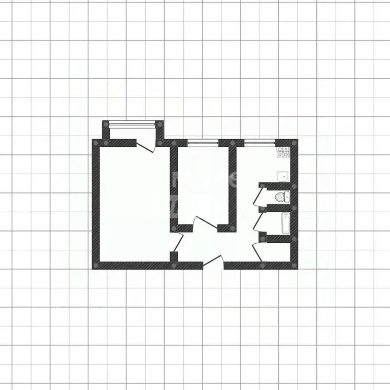 2-к кв. Липецкая область, Липецк ул. Студенческий Городок, 7 (42.0 м) - Фото 2