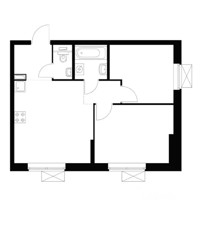 2-к кв. Москва ул. Саларьевская, 15к1 (50.0 м) - Фото 1