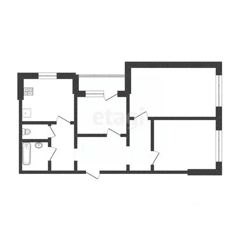 3-к кв. Белгородская область, Белгород ул. 5 Августа, 1 (64.5 м) - Фото 1