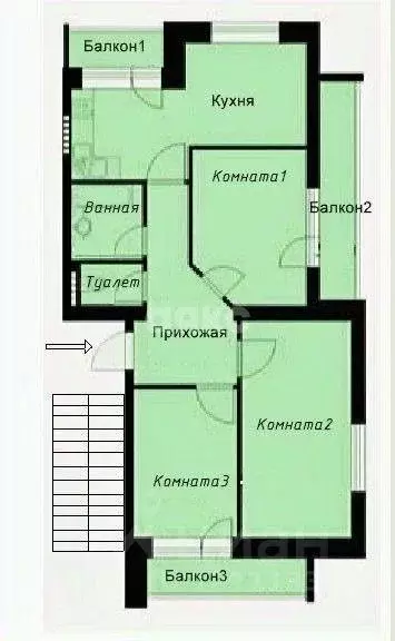 3-к кв. Московская область, Раменское ул. Березовая Роща, 9 (86.0 м) - Фото 1