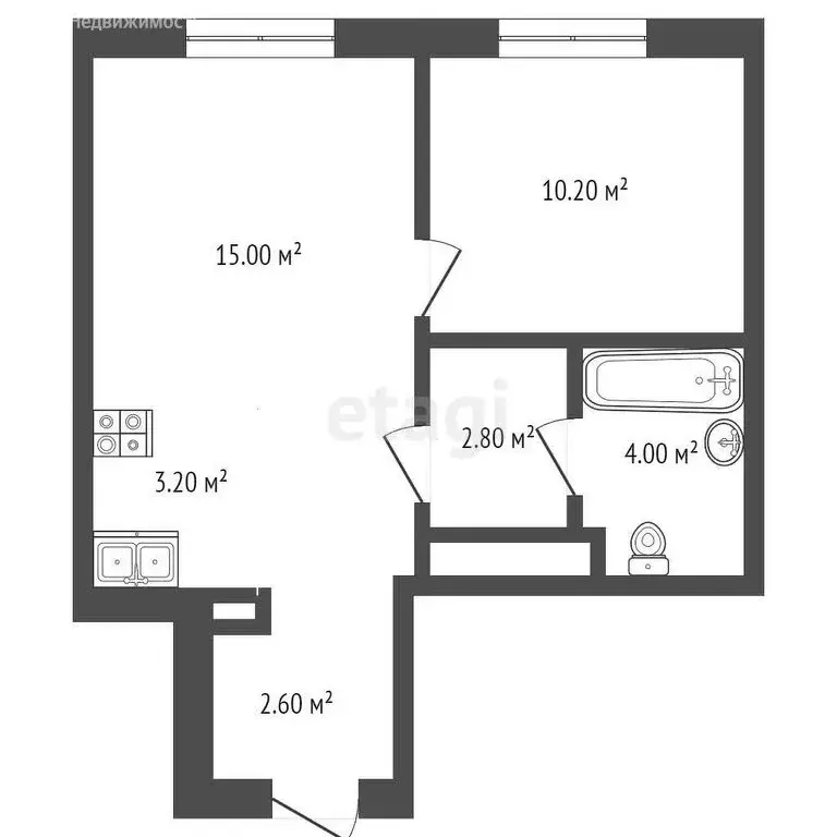 1-комнатная квартира: Тюмень, улица Червишевский Тракт, 25 (37.8 м) - Фото 0