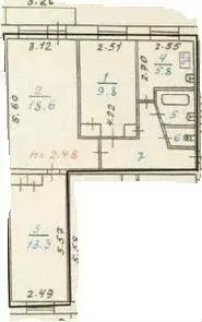 Продаётся 3-к квартира, 58.7 м - Фото 1